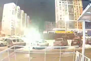 В Оренбурге фейерверк во дворе чуть не закончился трагедией