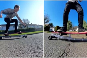 Скейтборд на магнитной подвеске