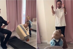 Родители устроили детям «настоящее путешествие» прямо дома