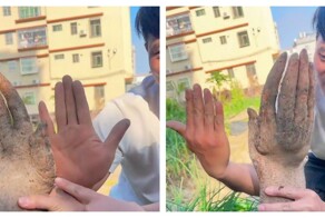 Китаец выкопал овощ, похожий на человеческую руку