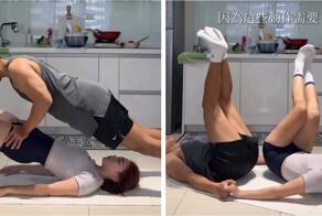 Спортивный челлендж для парочек на силу и выносливость