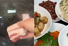 Парень приготовил десятки блюд из одного кусочка свиной грудинки