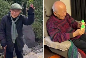 Пожилой фанат лягушек из Японии