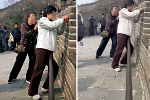 Две туристки вырезали свои имена на Великой китайской стене и попали в полицию