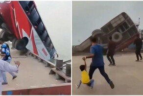 Автобус с 40 пассажирами рухнул в реку 