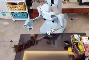 Китайцы выпустили робота-домохозяйку