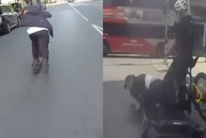 Погоня на минималках: дилер на электросамокате против полиции на велосипеде