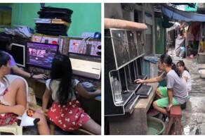 Компьютерный клуб в трущобах Манилы