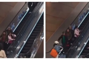 Пенсионерки ошиблись стороной эскалатора