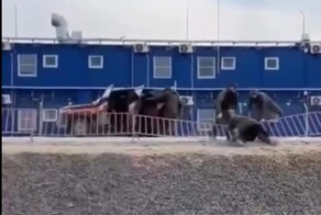 Мигранты из Казахстана устроили массовую драку с охранной комплекса