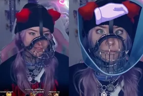 Стримерша считает себя собакой:  живёт в клетке и лает на стриме