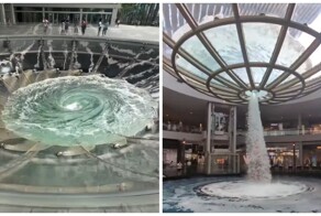 Завораживающий фонтан в Сингапуре