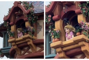 Вороны атаковали Рапунцель в «Диснейленде»