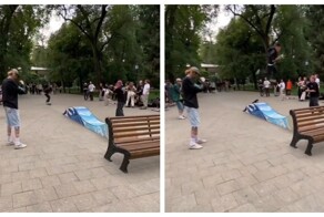 Болезненное падение скейтера