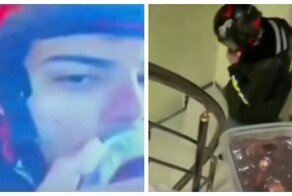 Курьер облизал шоколадный десерт клиента