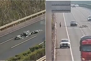 В Китае наградили мужчину, который в одиночку устранил опасную преграду на трассе