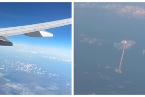 Вид из окна самолета, который запомнится надолго
