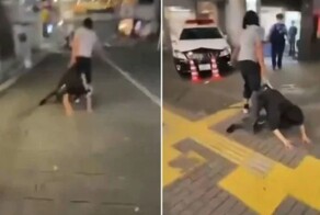 В Японии мужчина силой доставил правонарушителя в полицию