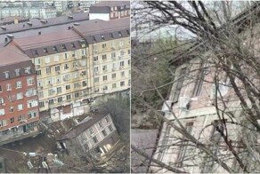Махачкала уходит под воду: многоквартирный дом  сложился из-за размытого фундамента