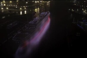 В Белфасте "воссоздали" Титаник из дронов