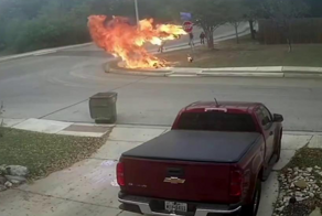 Американский мотоциклист на миг превратился в "призрачного гонщика"