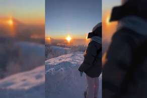 В Мурманске зафиксировали редкое атмосферное явление — солнечное гало