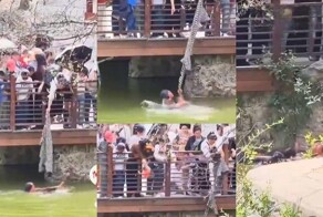 Быстрая реакция спасла жизни: в Сиане очевидцы помогли женщине с ребенком выбраться из воды