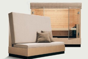 Домашняя сауна, превращающаяся в диван