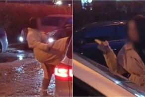 «Убирай машину!»: женщина бросалась на людей и машины возле школы