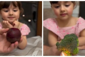 Отец «накрасил» дочь натуральной косметикой