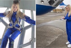 Девушка получила необычный подарок — полёт в невесомости