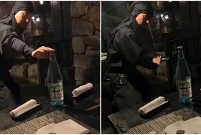 Официант-ниндзя в ресторане