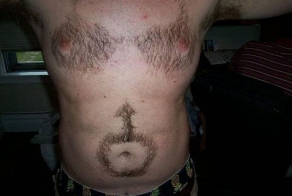 Креатив волосатых мужчин (17 фото)