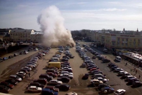 Кипящий фонтан в Смоленске (5 фото + 1 видео)