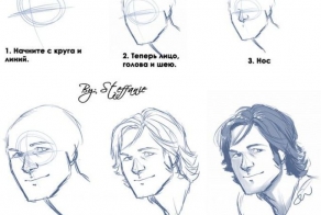 Инструкция, как нарисовать голову (2 фото)