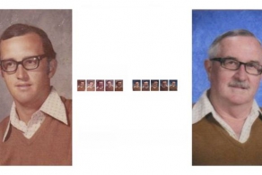 Учитель фотографировался в одной и той же одежде 40 лет подряд! (8 фото)