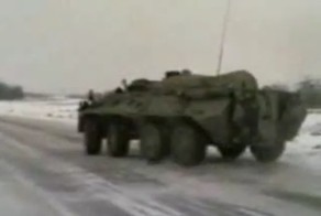 Армейские покатушки: дрифт на БТР... (видео)