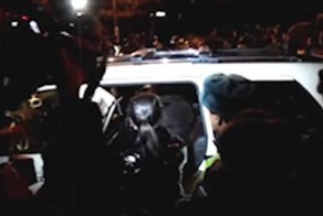 Пьяная ТП сбила людей (видео)