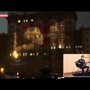 В Москве на фасаде посольства США устроили показ патриотического клипа