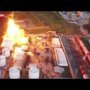 Пожар на НПЗ под Киевом разгорается