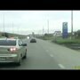 Неудачный обгон обочечника в Тюмени 