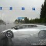 Lamborghini разбился в Истринском районе Подмосковья