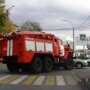 Пожарная машина столкнулась с двумя легковушками в Магнитогорске