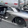 Lamborghini Aventador заехал под грузовик. Водитель почти не пострадал