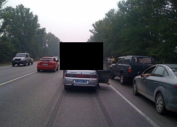 Необычная авария с машиной ДПС - где виноваты не полицейские (4 фото)