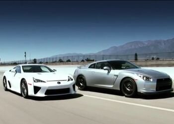 Батл Lexus LFA (400000$) и Nissan GT-R (85000$)