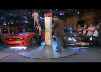 Противостояние MB E63 AMG и Camaro SS в Top Gear