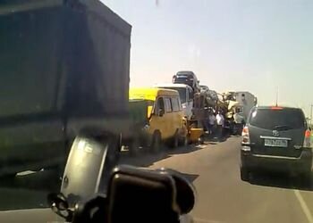 Жесткая авария...