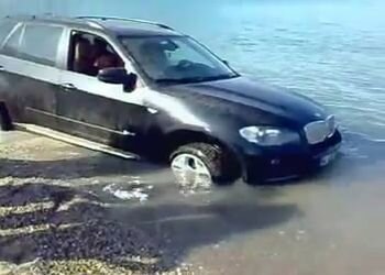 Кавказцы утопили новый BMW X5