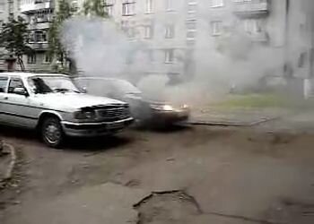 Возгорание моторного отсека автомобиля